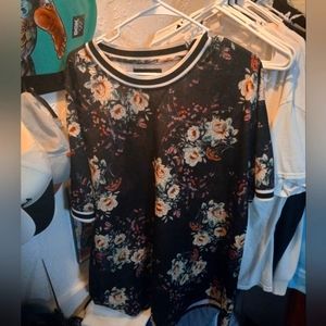Floral Designed T-shirt